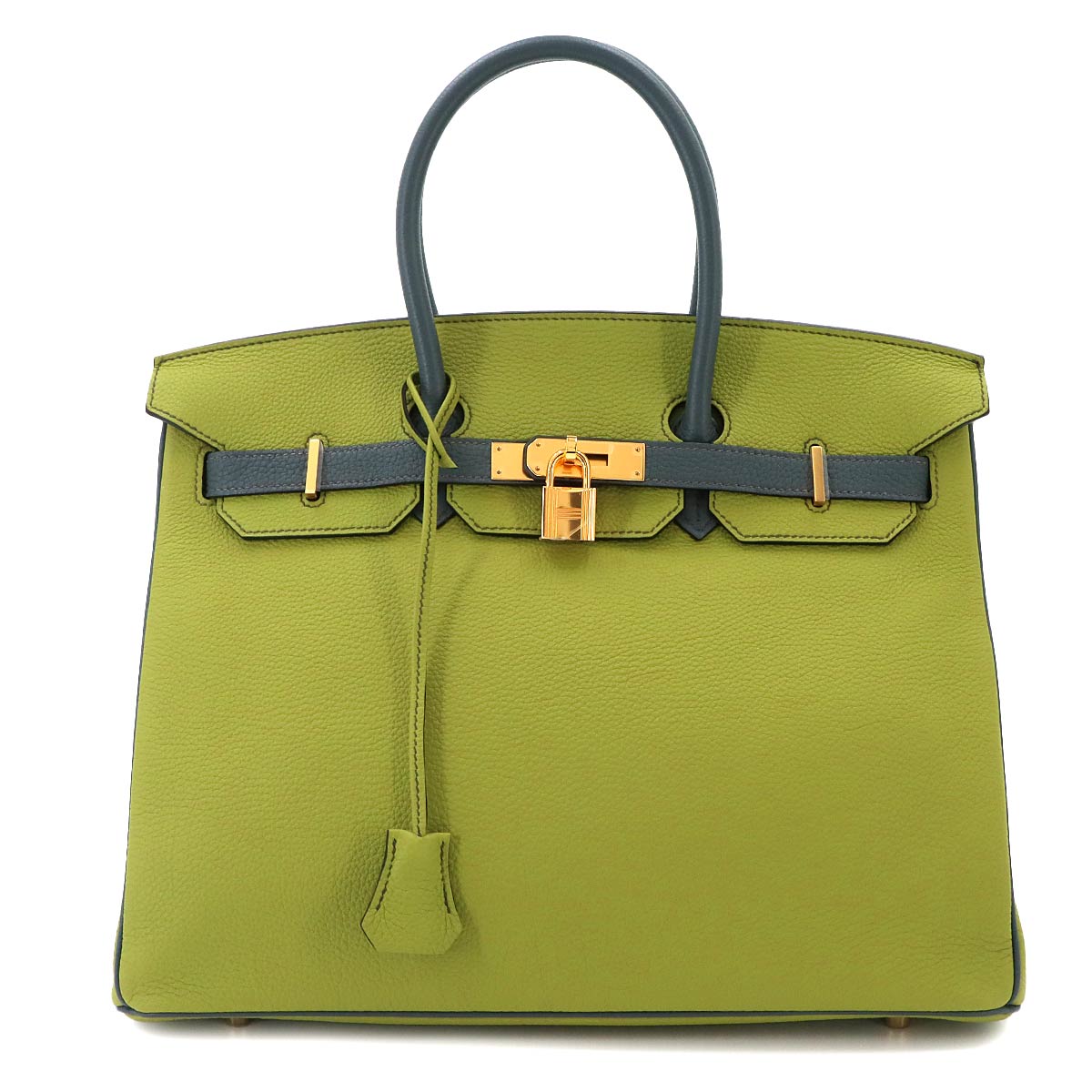Birkin 35 Personal SPO Veau Togo Pistache Blue Orage