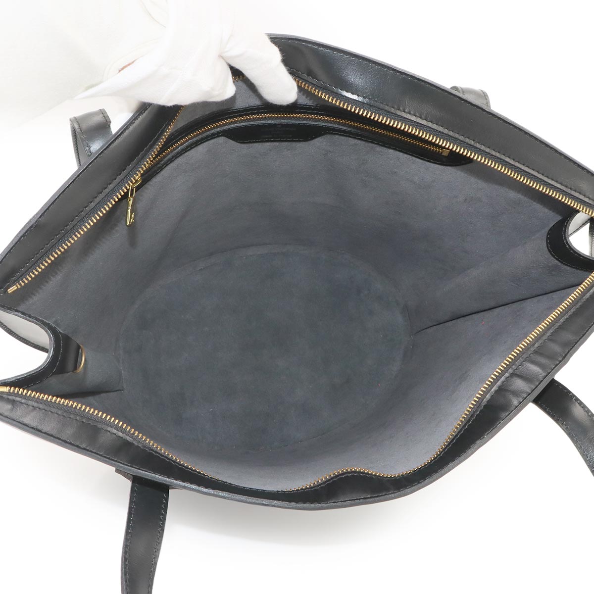 Epi Saint Jacques Shopping Tote Bag Leather Noir M52262