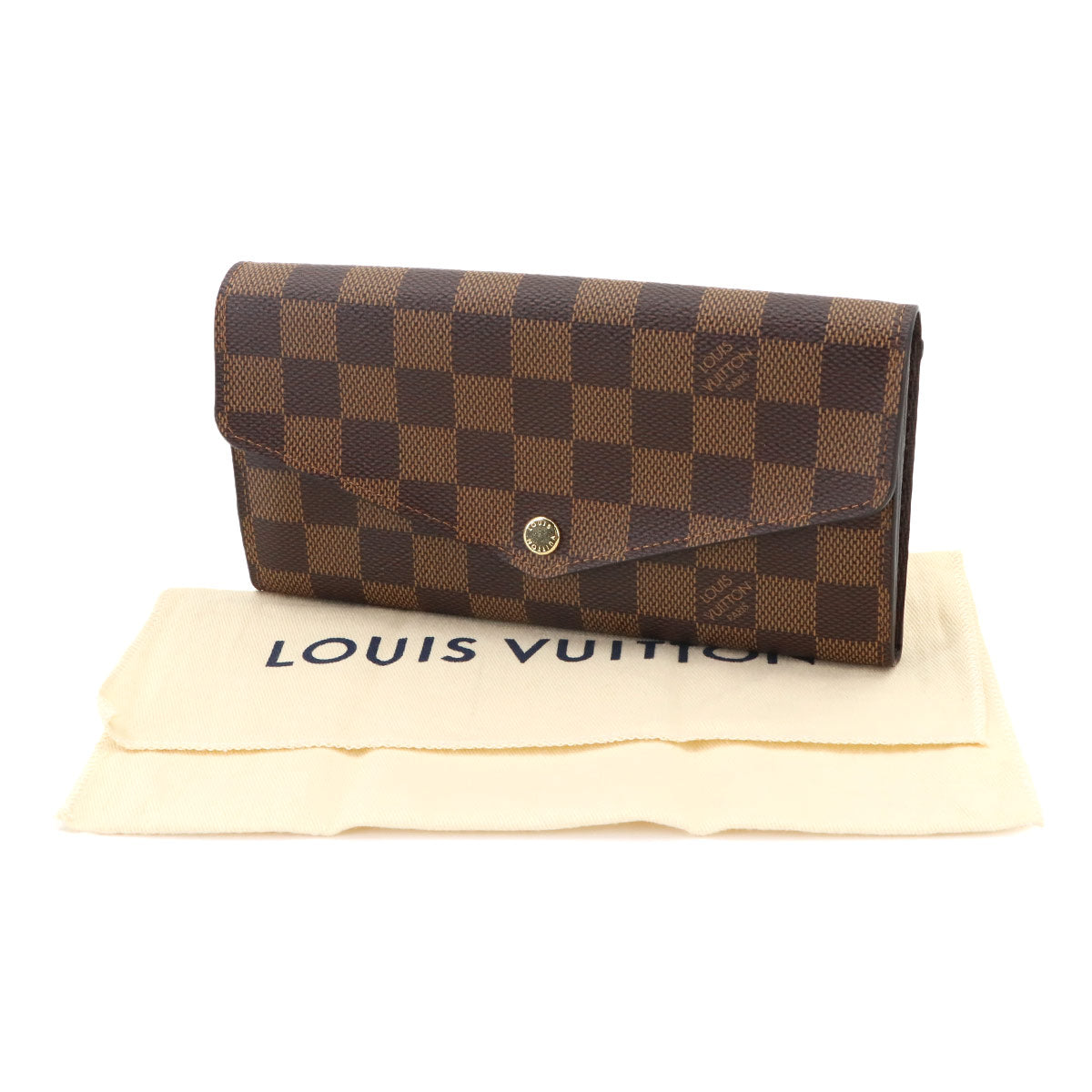 Damier Sarah Wallet Ebene Brown N63209 Purse