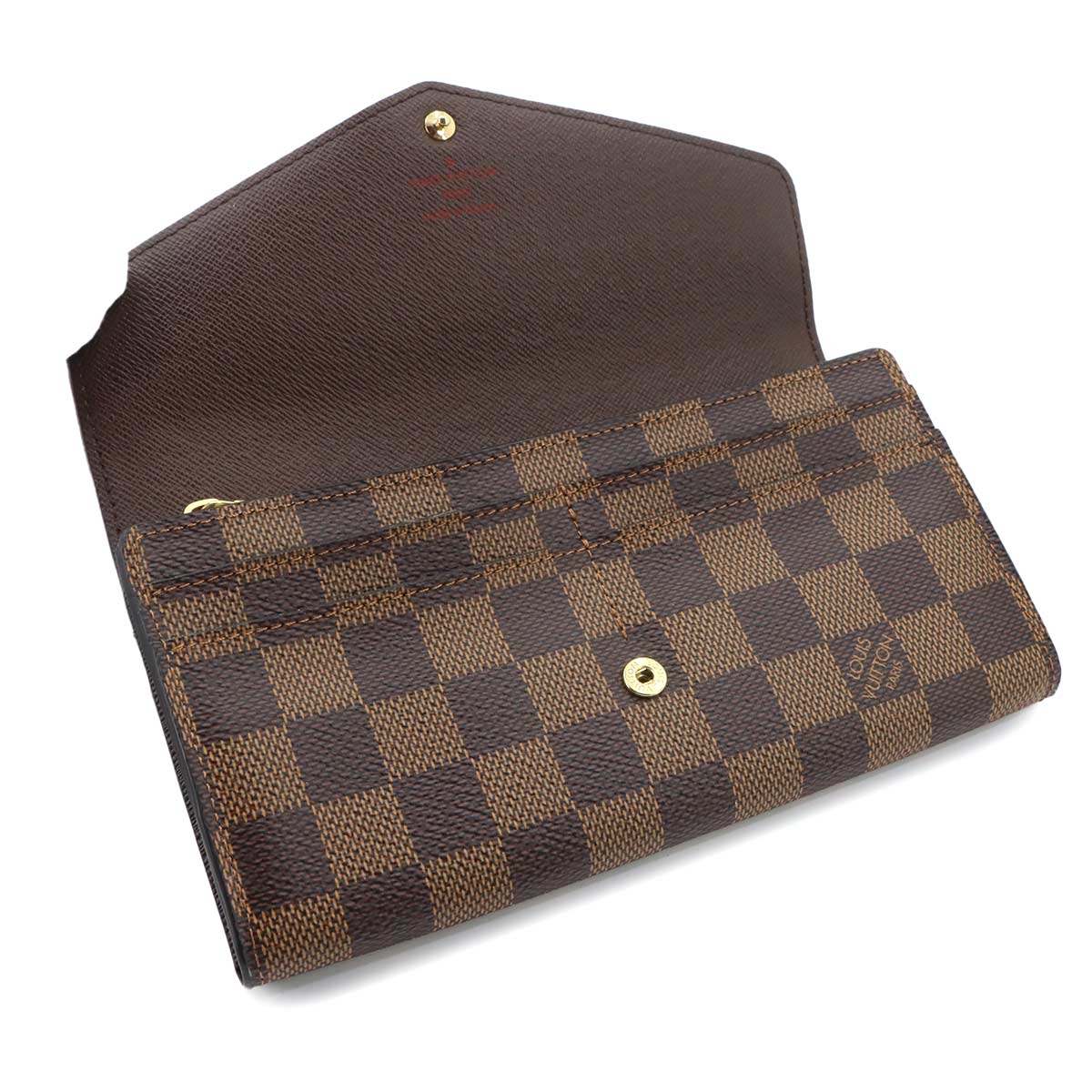 Damier Sarah Wallet Ebene Brown N63209 Purse