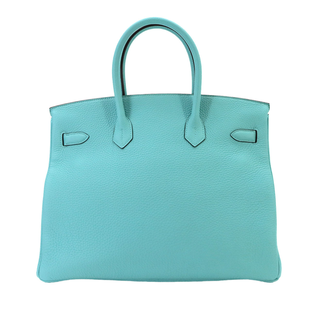 Birkin 35 Veau Togo Blue Atoll Hand Bag Purse