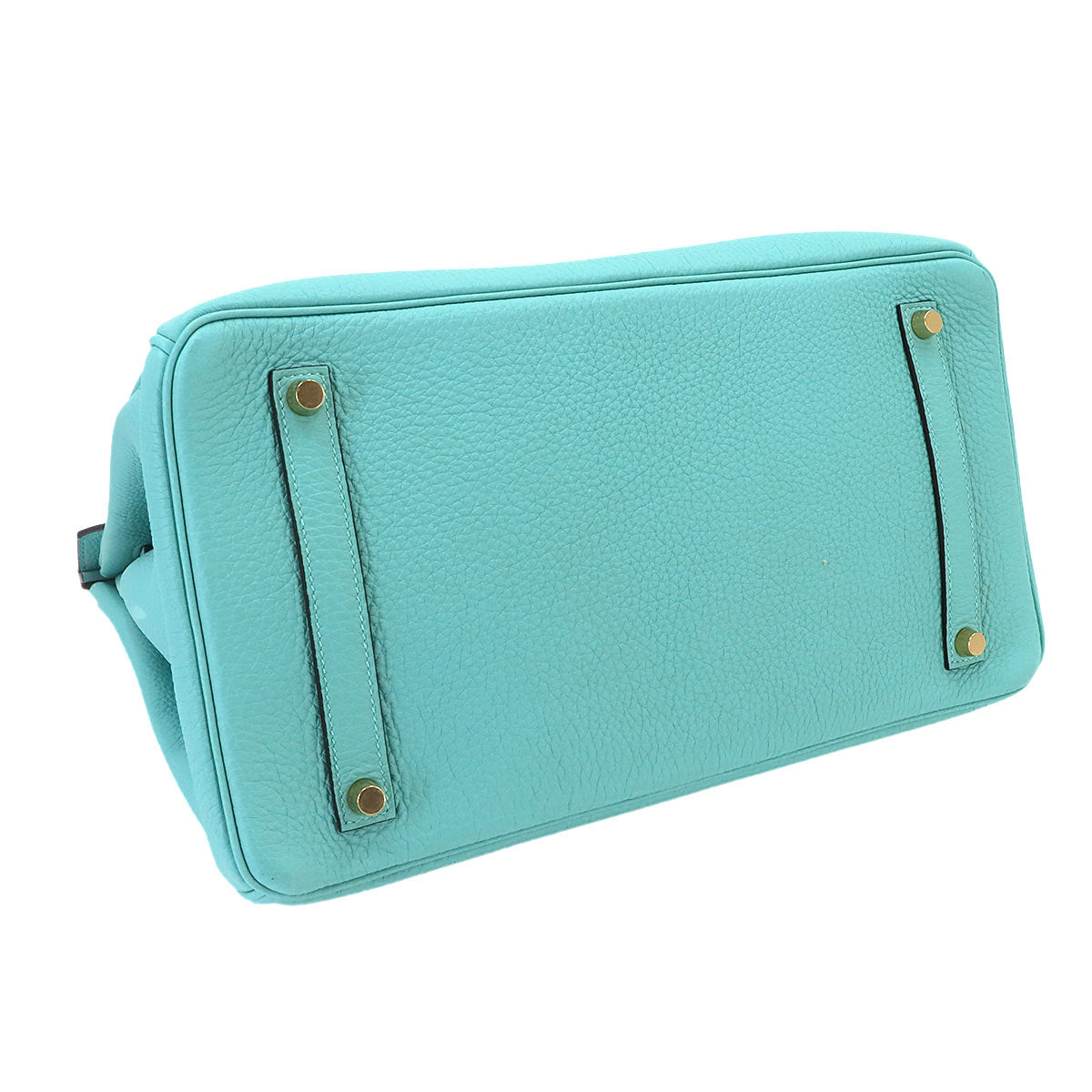 Birkin 35 Veau Togo Blue Atoll Hand Bag Purse