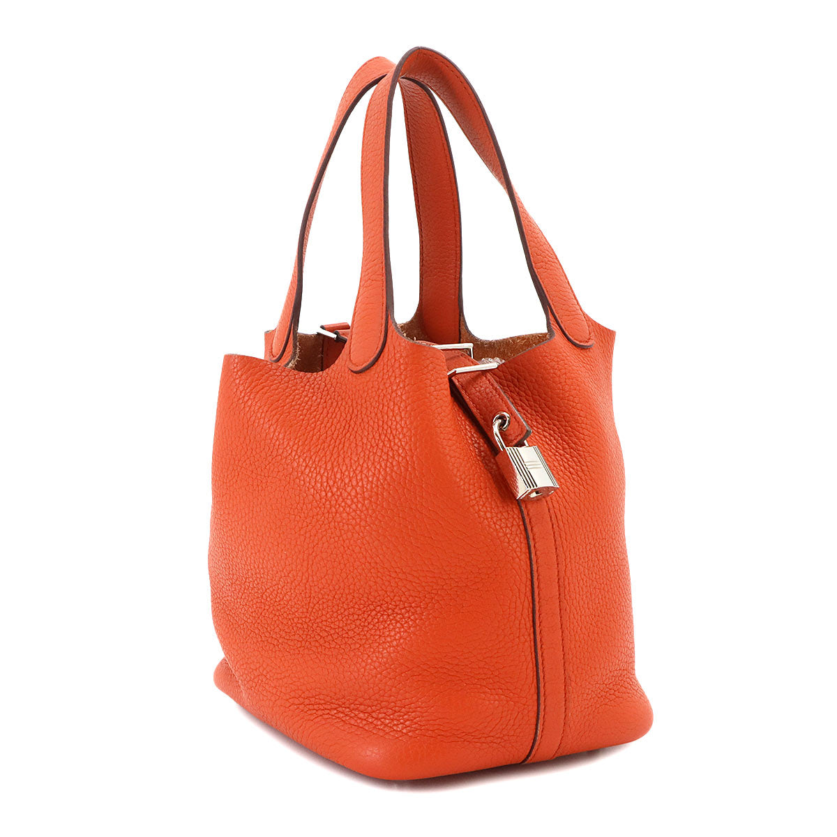 Picotin Lock PM Hand Bag Taurillon Clemence Terre Battue Purse