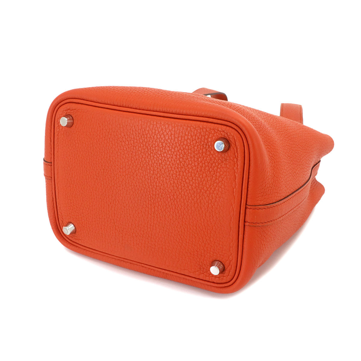 Picotin Lock PM Hand Bag Taurillon Clemence Terre Battue Purse