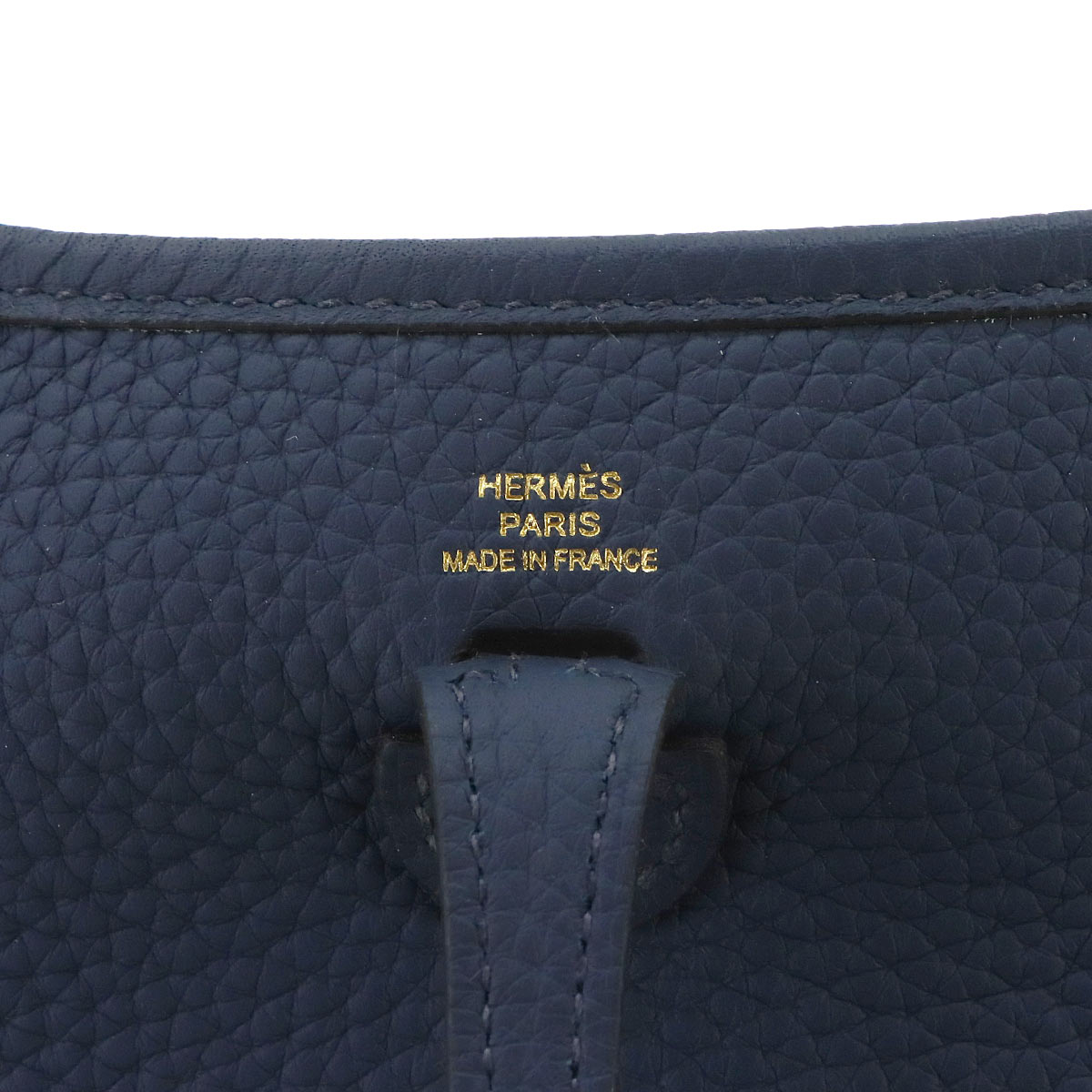 Evelyne Amazone TPM Shoulder Bag Taurillon Clemence Blue nuit