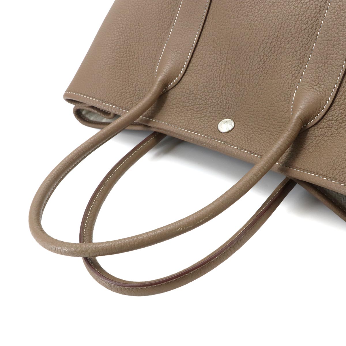 Garden Party PM Tote Bag Negonda Leather Etoupe Purse