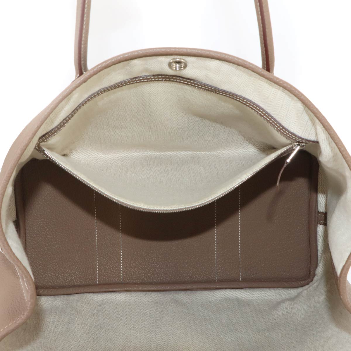 Garden Party PM Tote Bag Negonda Leather Etoupe Purse