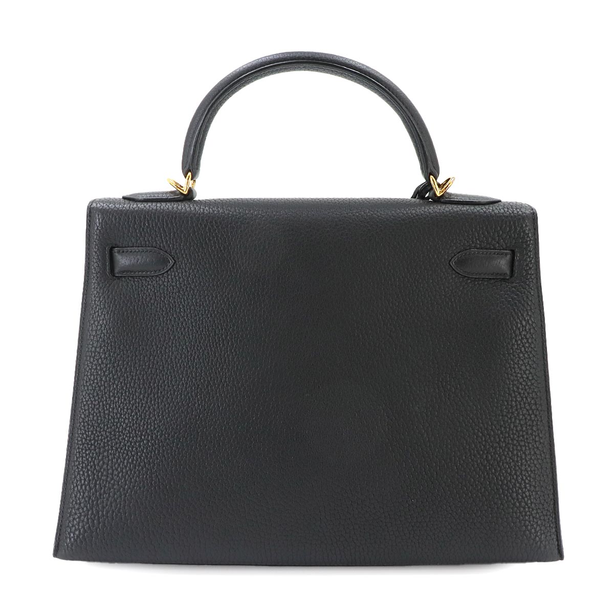 Kelly 32 Togo Black Hand Shoulder Bag Purse