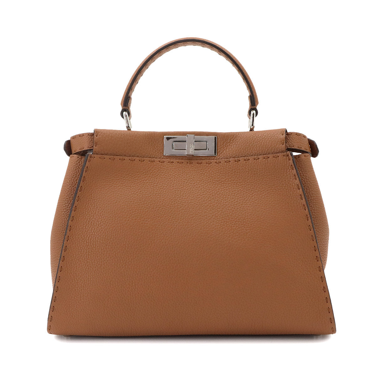 Selleria Peekaboo Regular Hand Shoulder Bag Leather Brown 8BN290