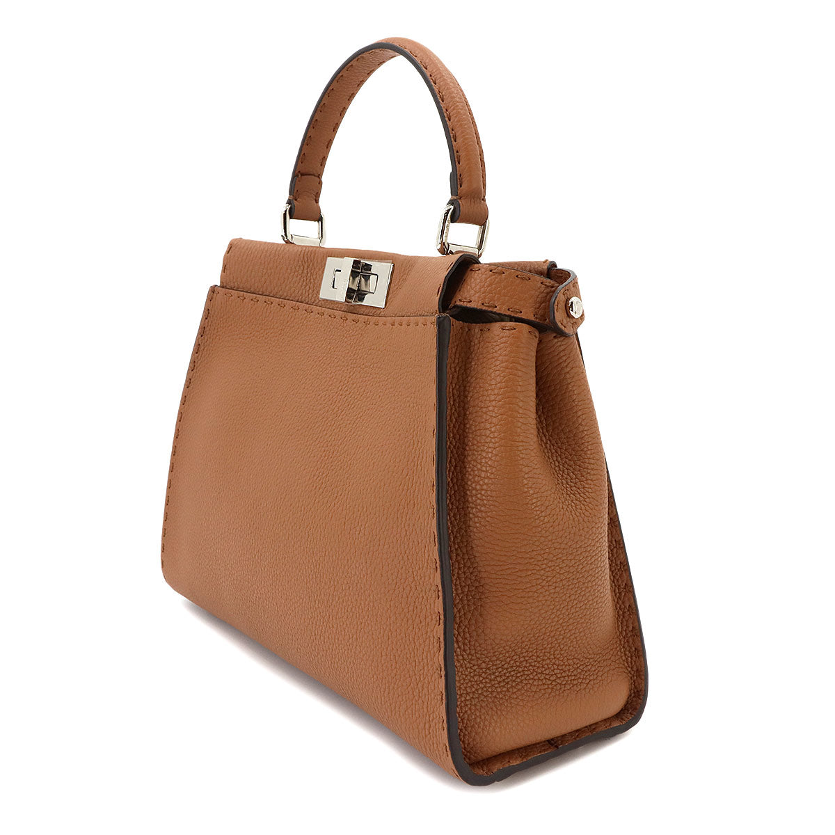 Selleria Peekaboo Regular Hand Shoulder Bag Leather Brown 8BN290