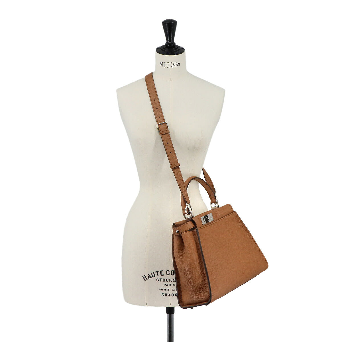 Selleria Peekaboo Regular Hand Shoulder Bag Leather Brown 8BN290
