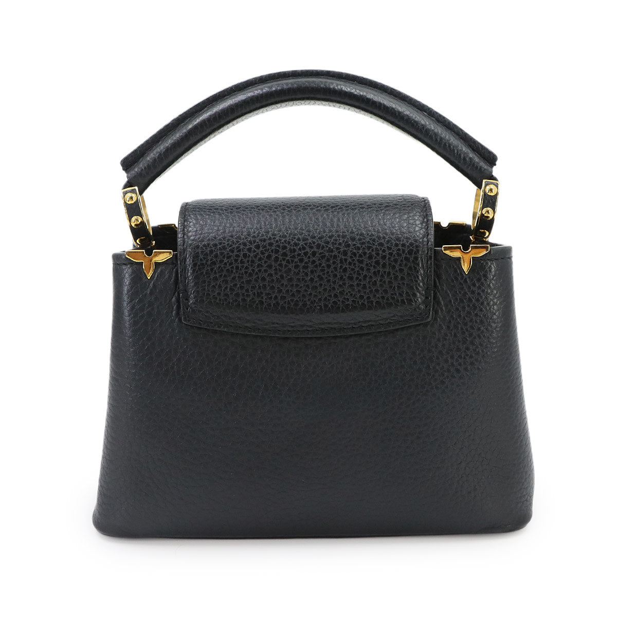 Capucines MINI Hand Shoulder Bag Leather Black M56669