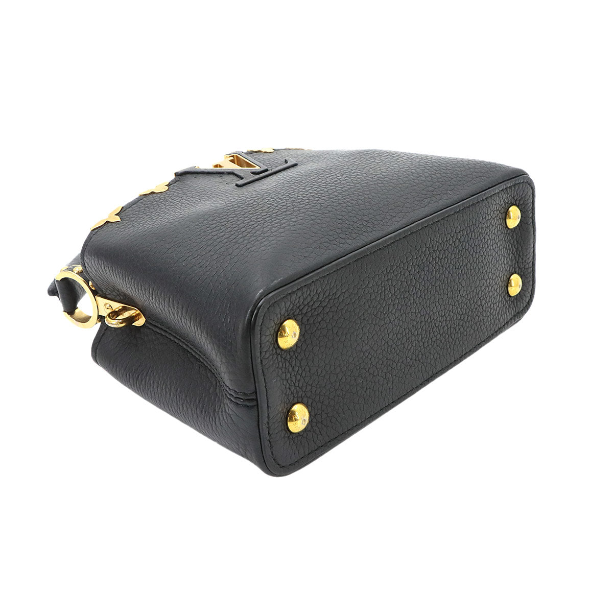 Capucines MINI Hand Shoulder Bag Leather Black M56669