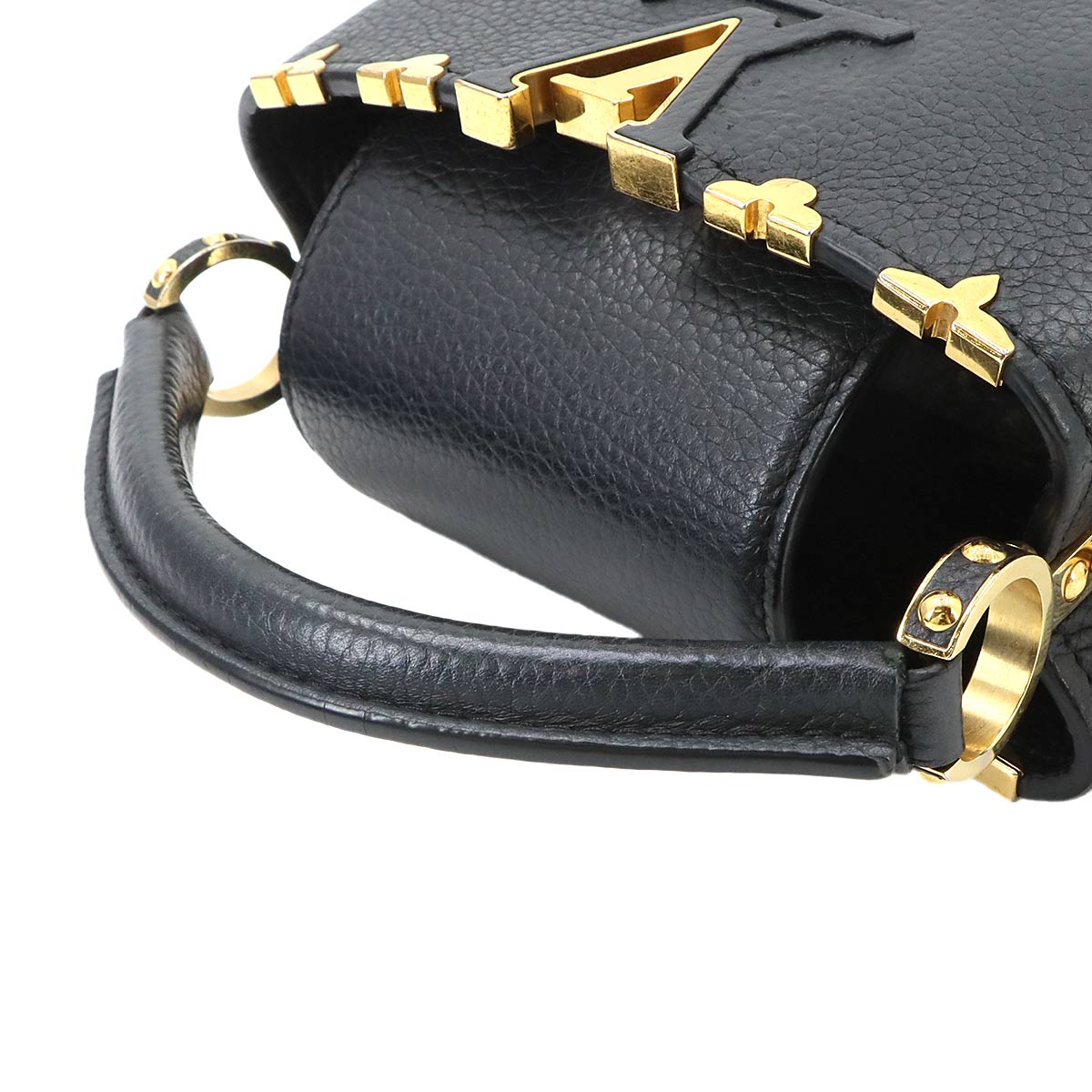 Capucines MINI Hand Shoulder Bag Leather Black M56669