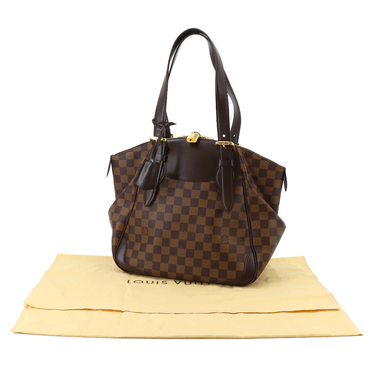 Damier Verona MM Tote Bag Ebene N41118 Purse