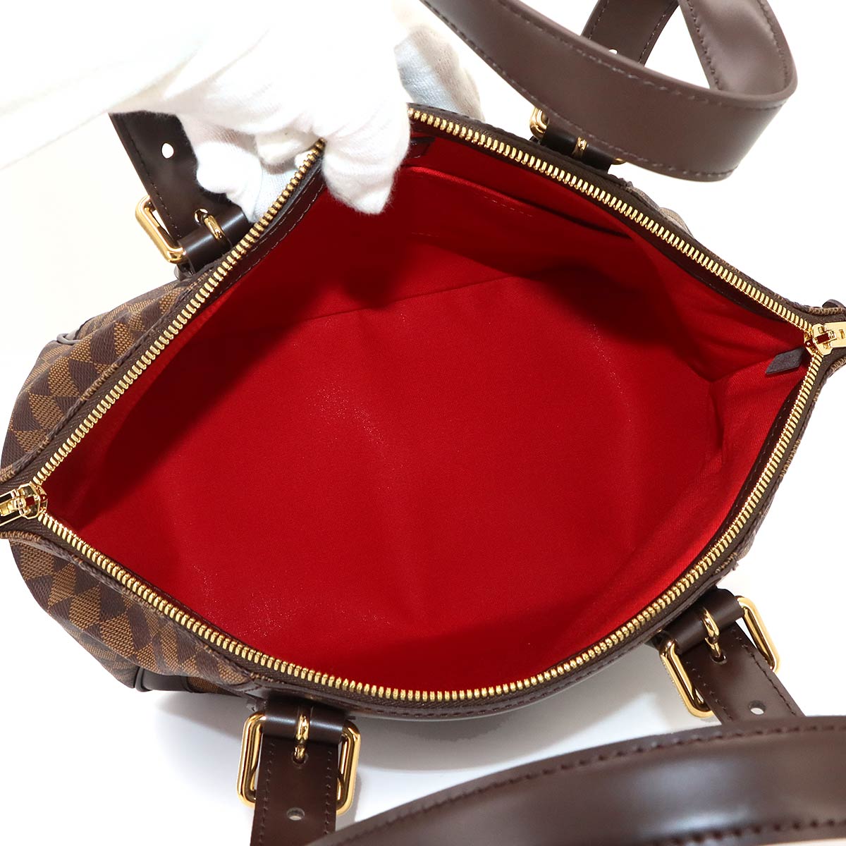 Damier Verona MM Tote Bag Ebene N41118 Purse