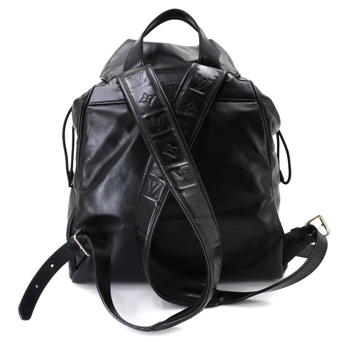 Montsouris Cargo Backpack Leather Black M13983 Purse