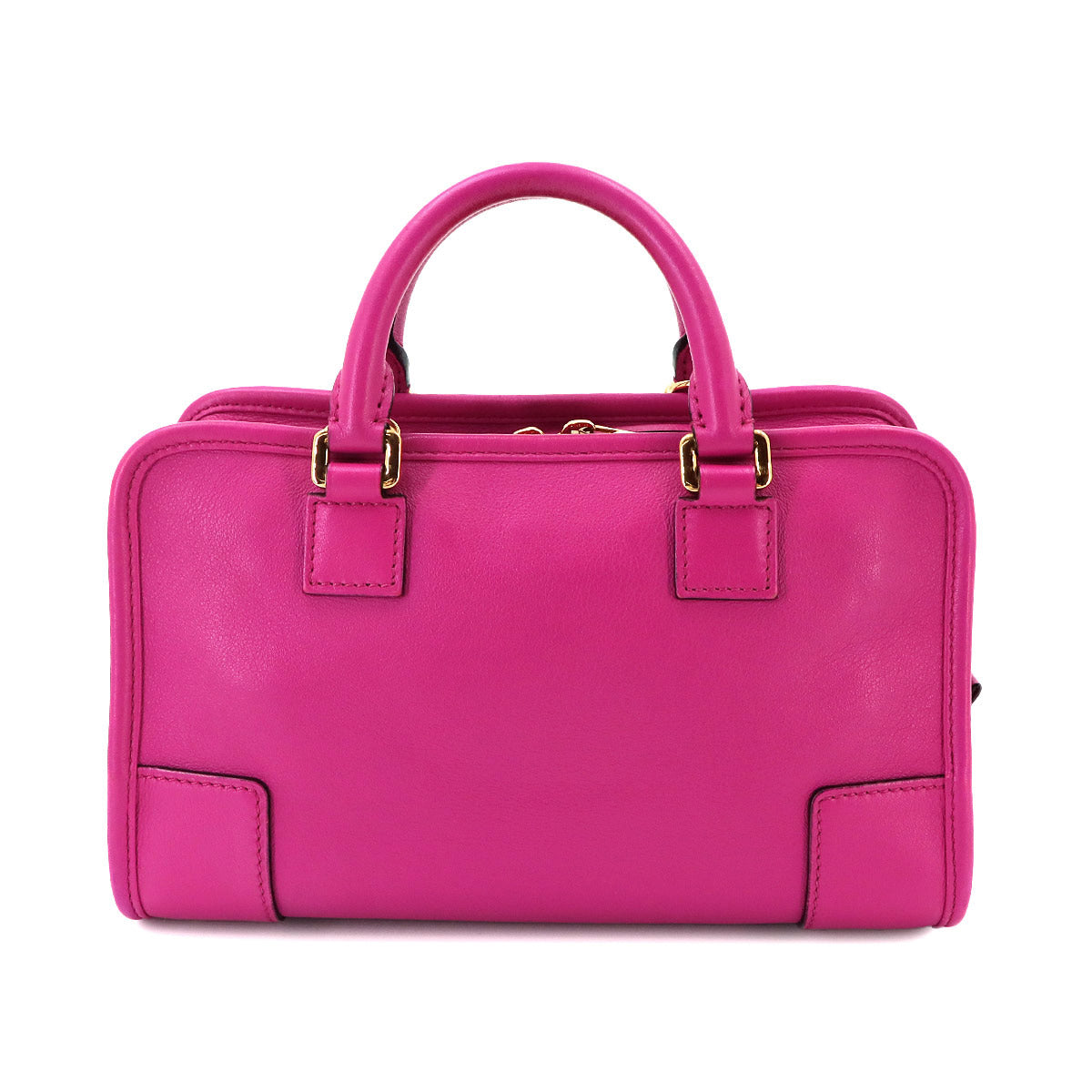 Amazona 23 2way Hand Shoulder Bag Leather Pink Purse
