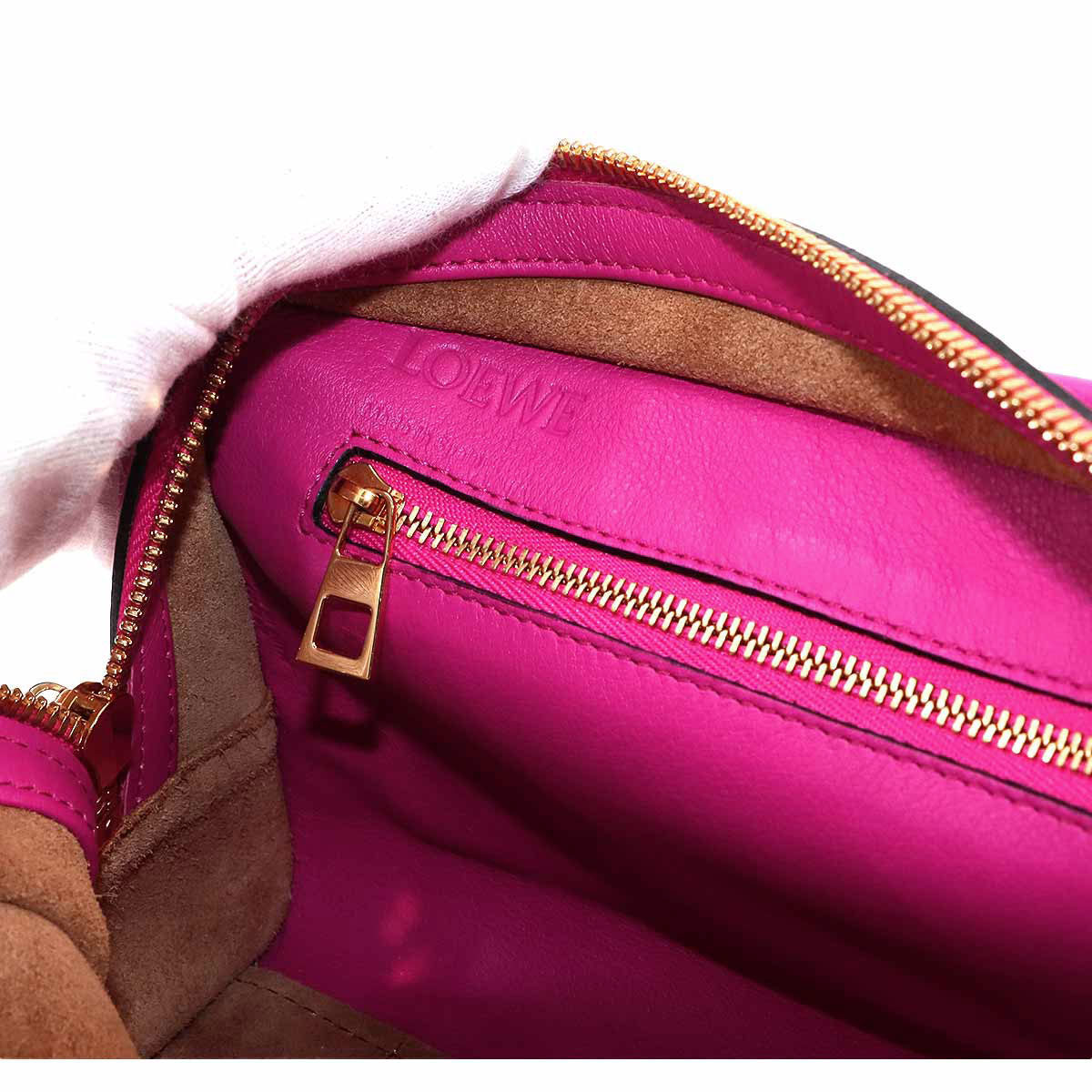 Amazona 23 2way Hand Shoulder Bag Leather Pink Purse