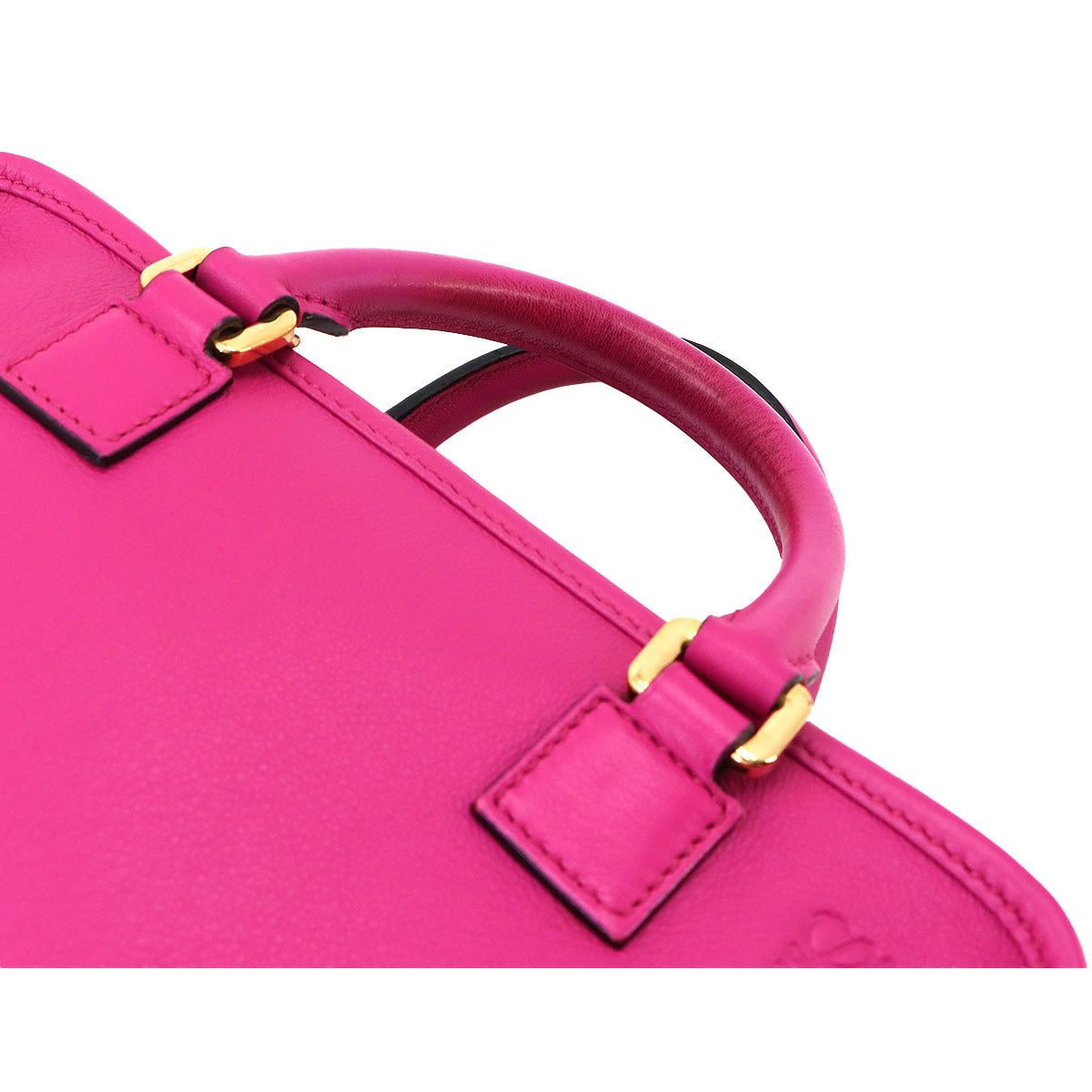 Amazona 23 2way Hand Shoulder Bag Leather Pink Purse