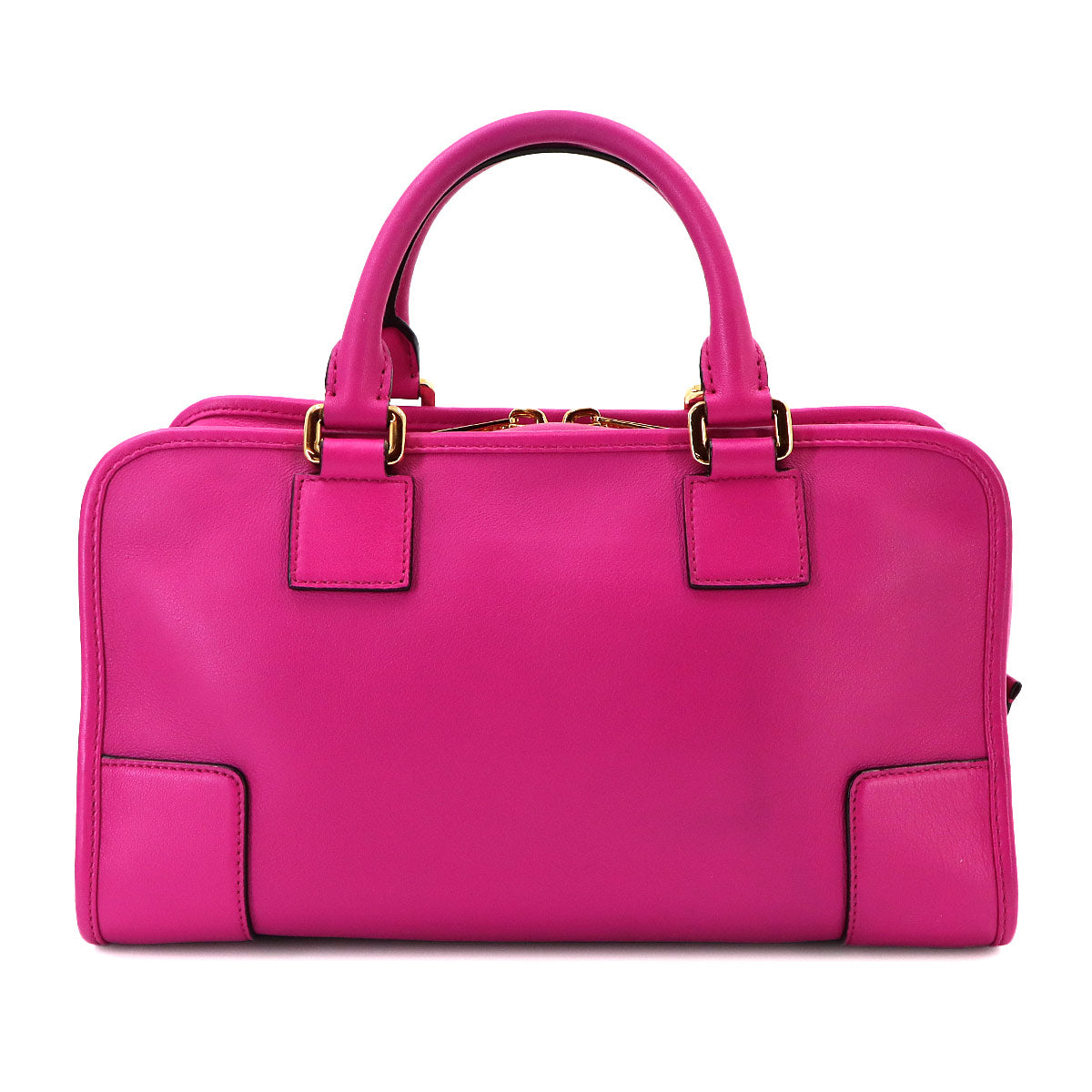 Amazona 28 Hand Bag Leather Pink Anagram Purse