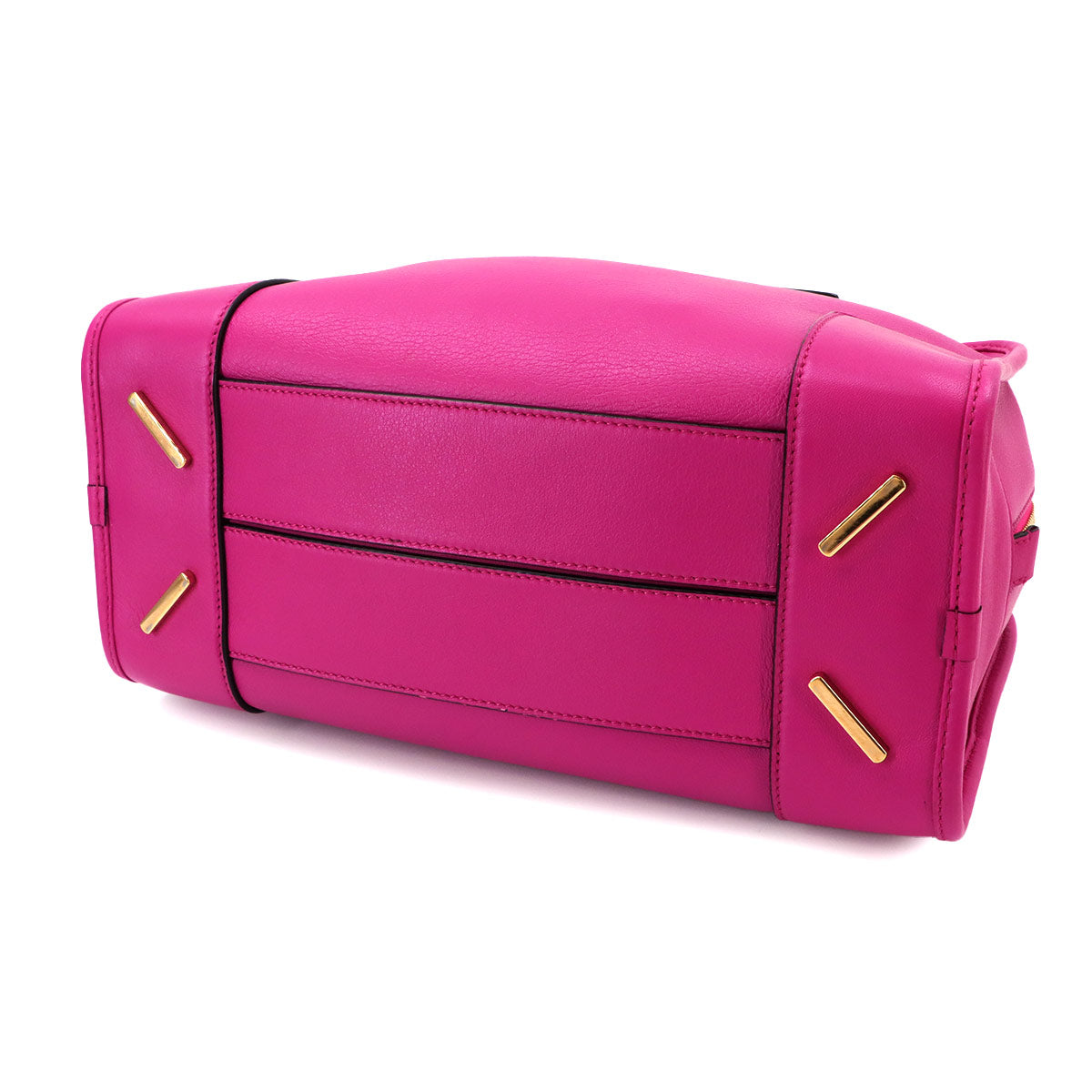 Amazona 28 Hand Bag Leather Pink Anagram Purse