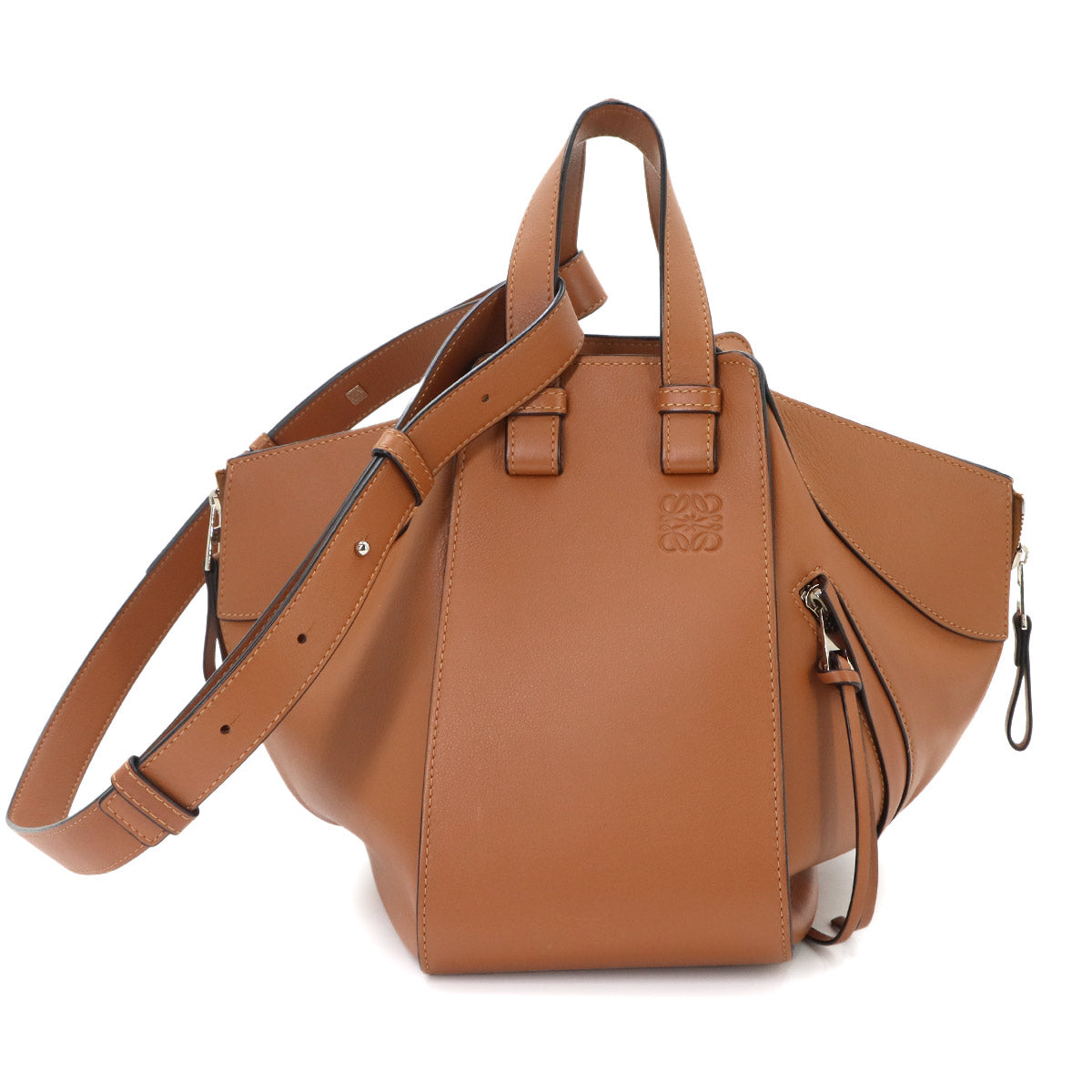 Hammock Small Hand Shoulder Bag Leather Brown Purse