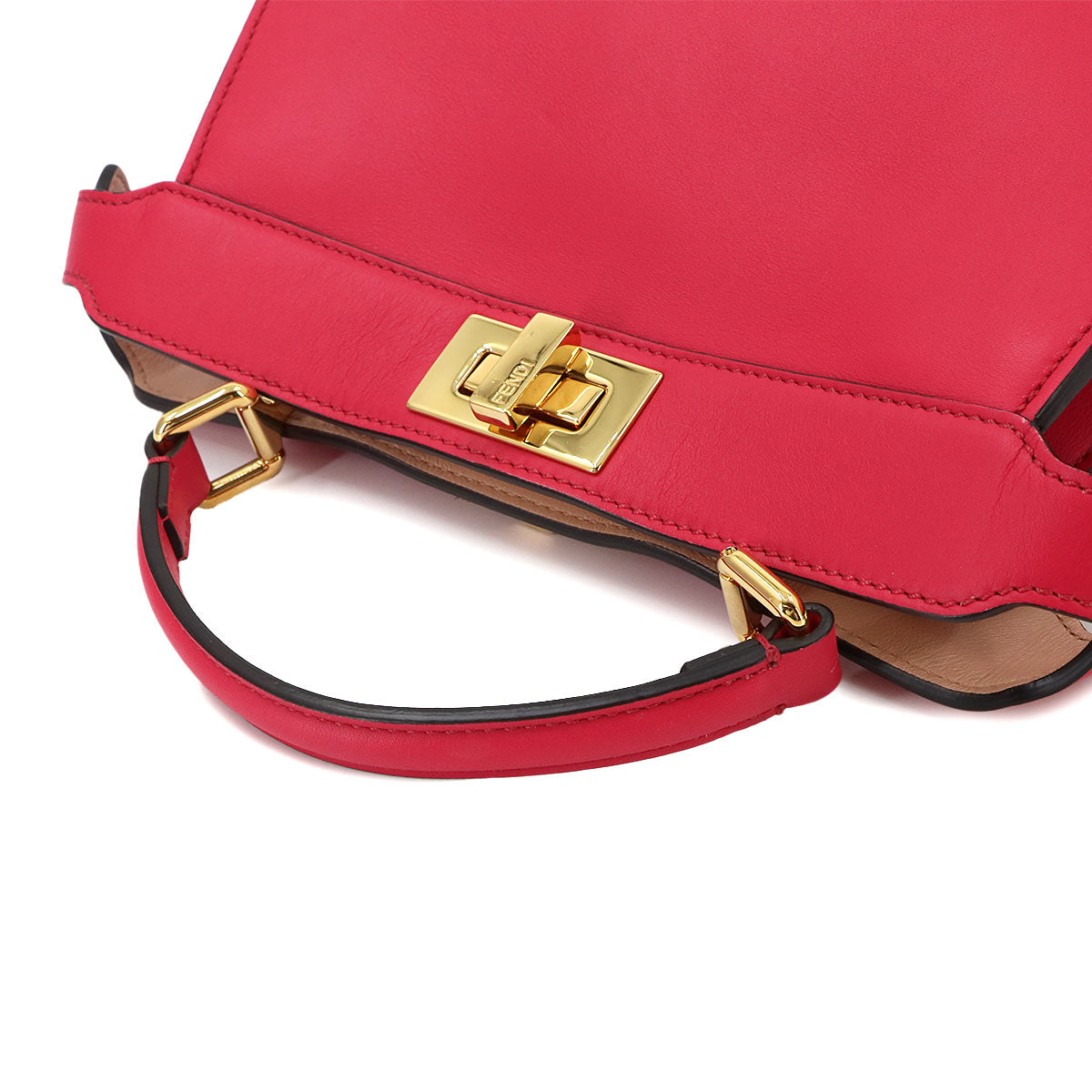 Peekaboo Iseeu SmallHand Shoulder Bag Pink Leather 8BN327 Purse