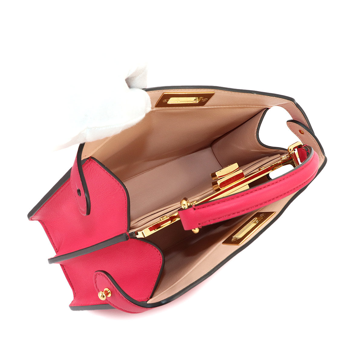 Peekaboo Iseeu SmallHand Shoulder Bag Pink Leather 8BN327 Purse