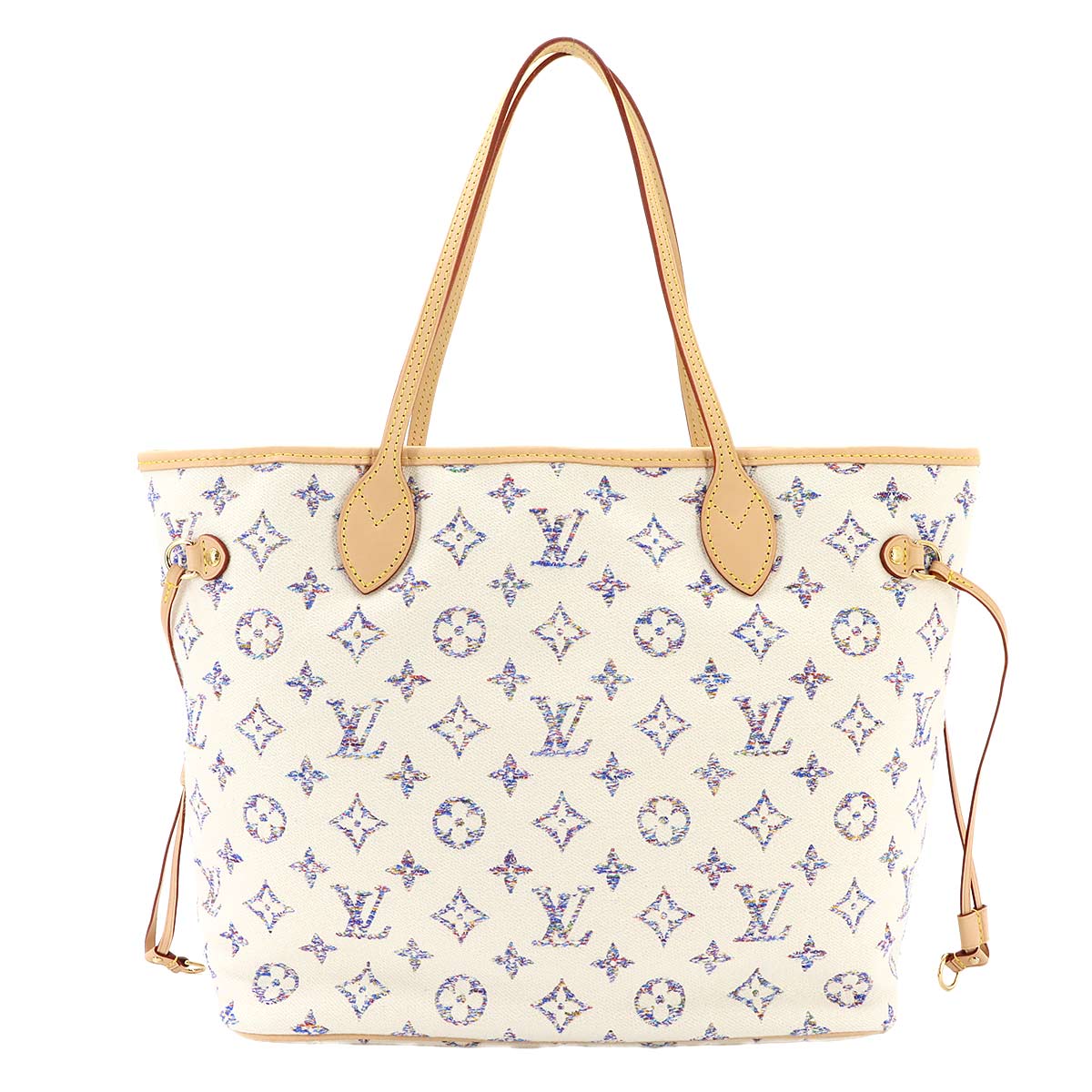 Neverfull MM Tote Bag Monogram Jacquard White M24905