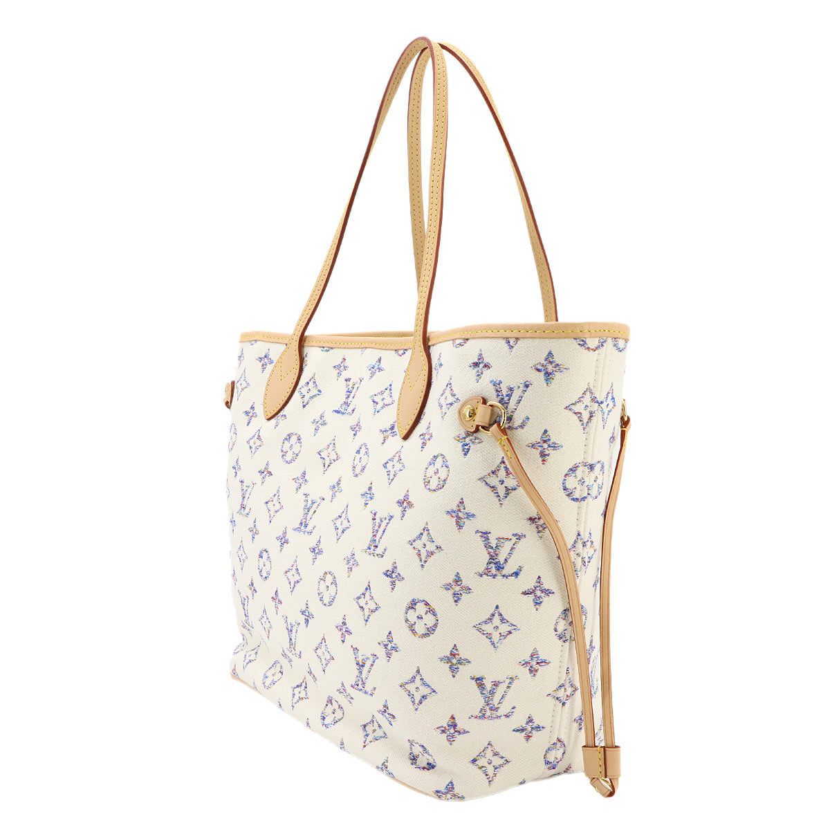 Neverfull MM Tote Bag Monogram Jacquard White M24905