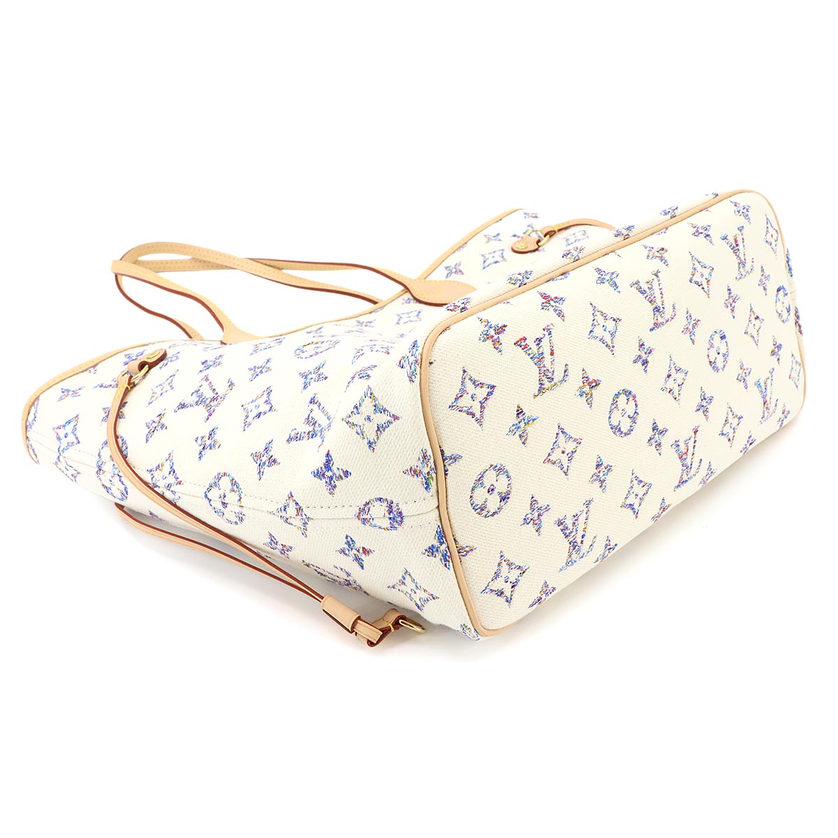 Neverfull MM Tote Bag Monogram Jacquard White M24905