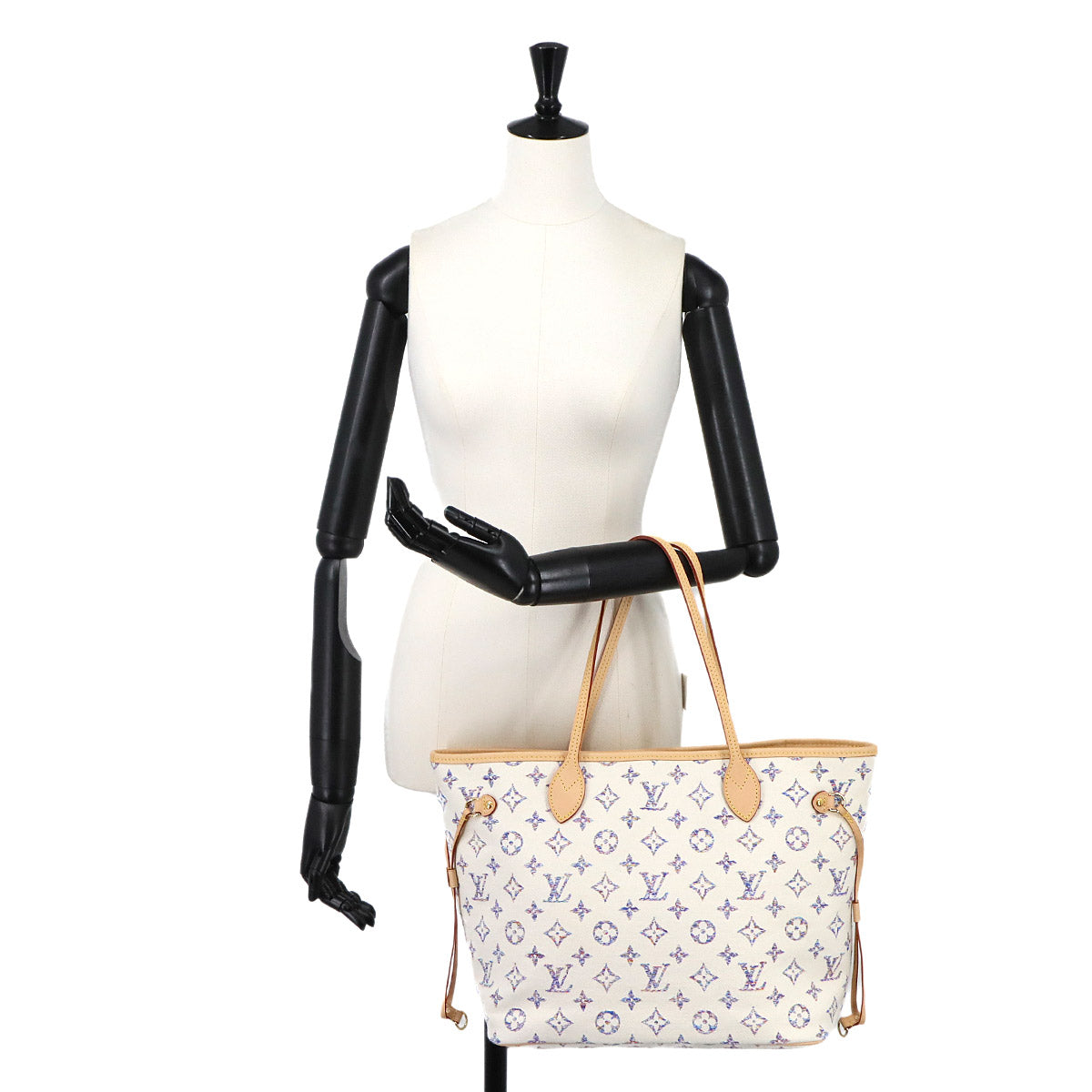 Neverfull MM Tote Bag Monogram Jacquard White M24905