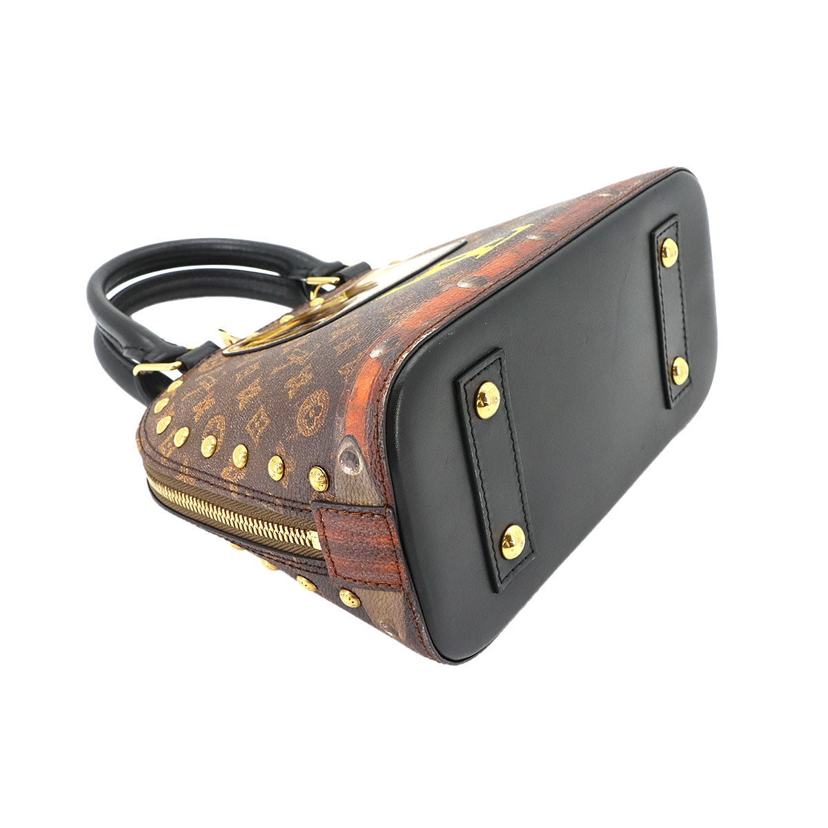 Monogram Alma BB Time Trunk 2way Bag Leather Brown M52743