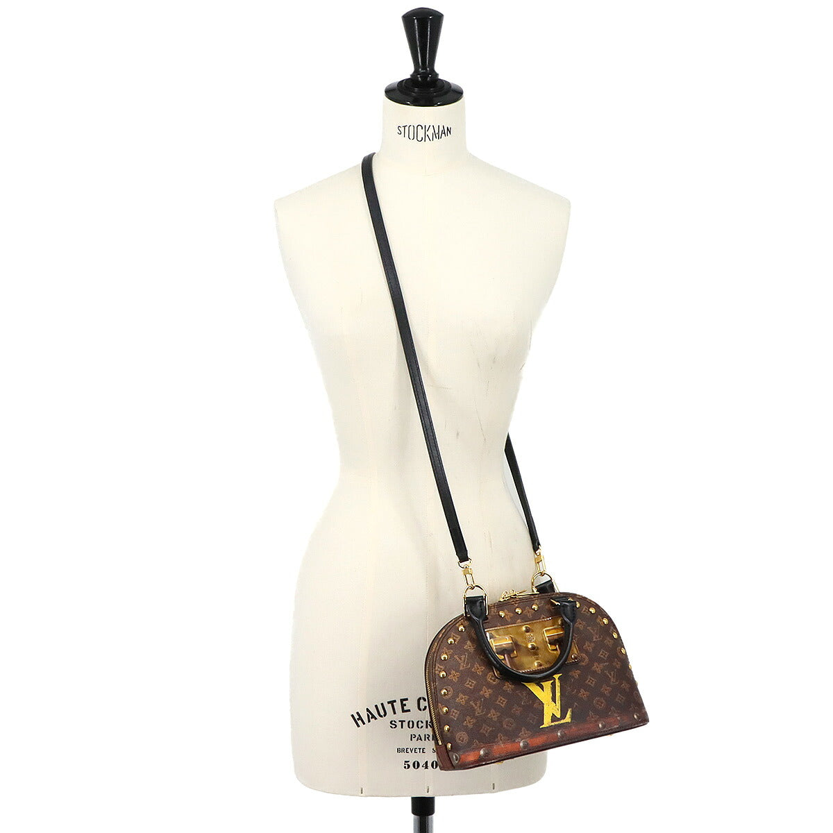 Monogram Alma BB Time Trunk 2way Bag Leather Brown M52743