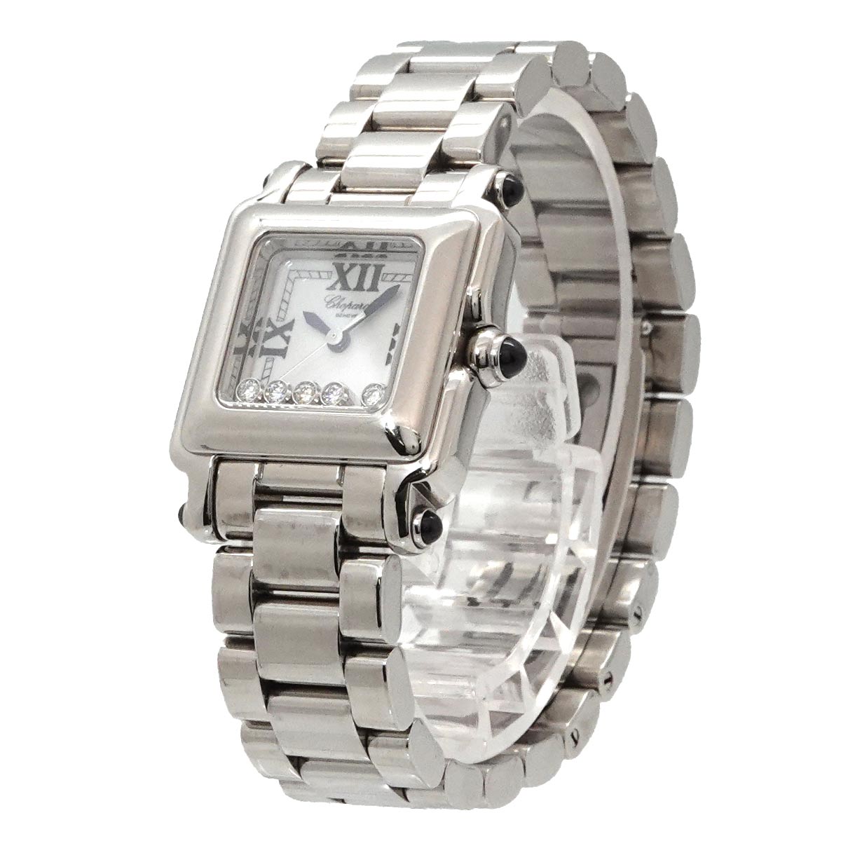 Happy Sport 27/8892-23 Quartz 5P Diamod White Dial Ladies Watch