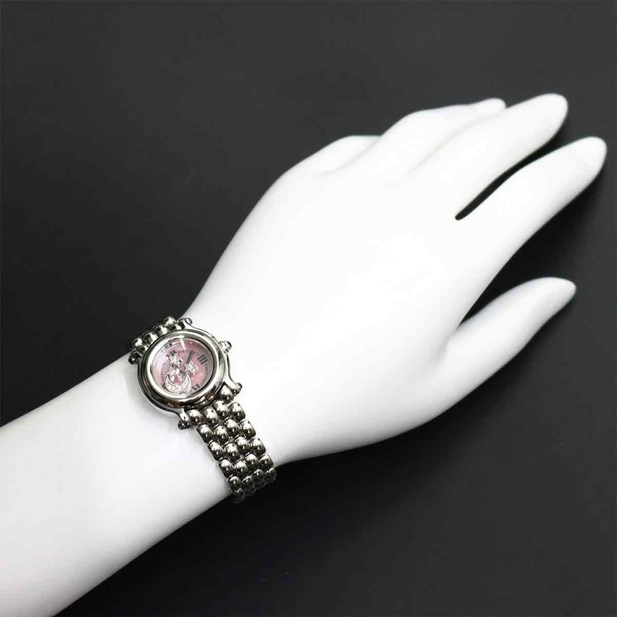 Happy Sport 27/8250-23 4P Diamond Pink Shell Dial Watch