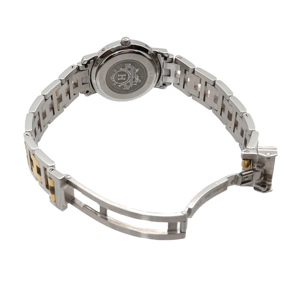 Clipper Two Tone CL4 220 Quartz Date cream Dial Ladies Watch