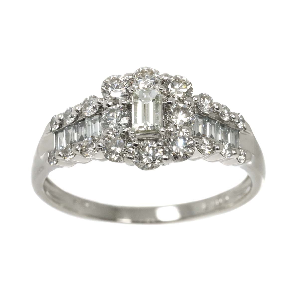 Diamond 1.00ct Ring Pt Platinum size6.75(US)