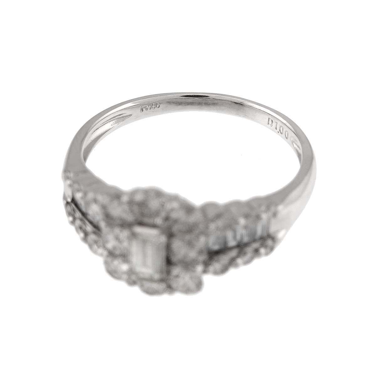 Diamond 1.00ct Ring Pt Platinum size6.75(US)