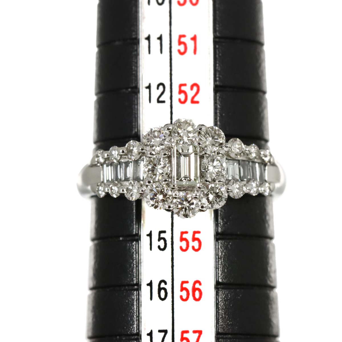 Diamond 1.00ct Ring Pt Platinum size6.75(US)