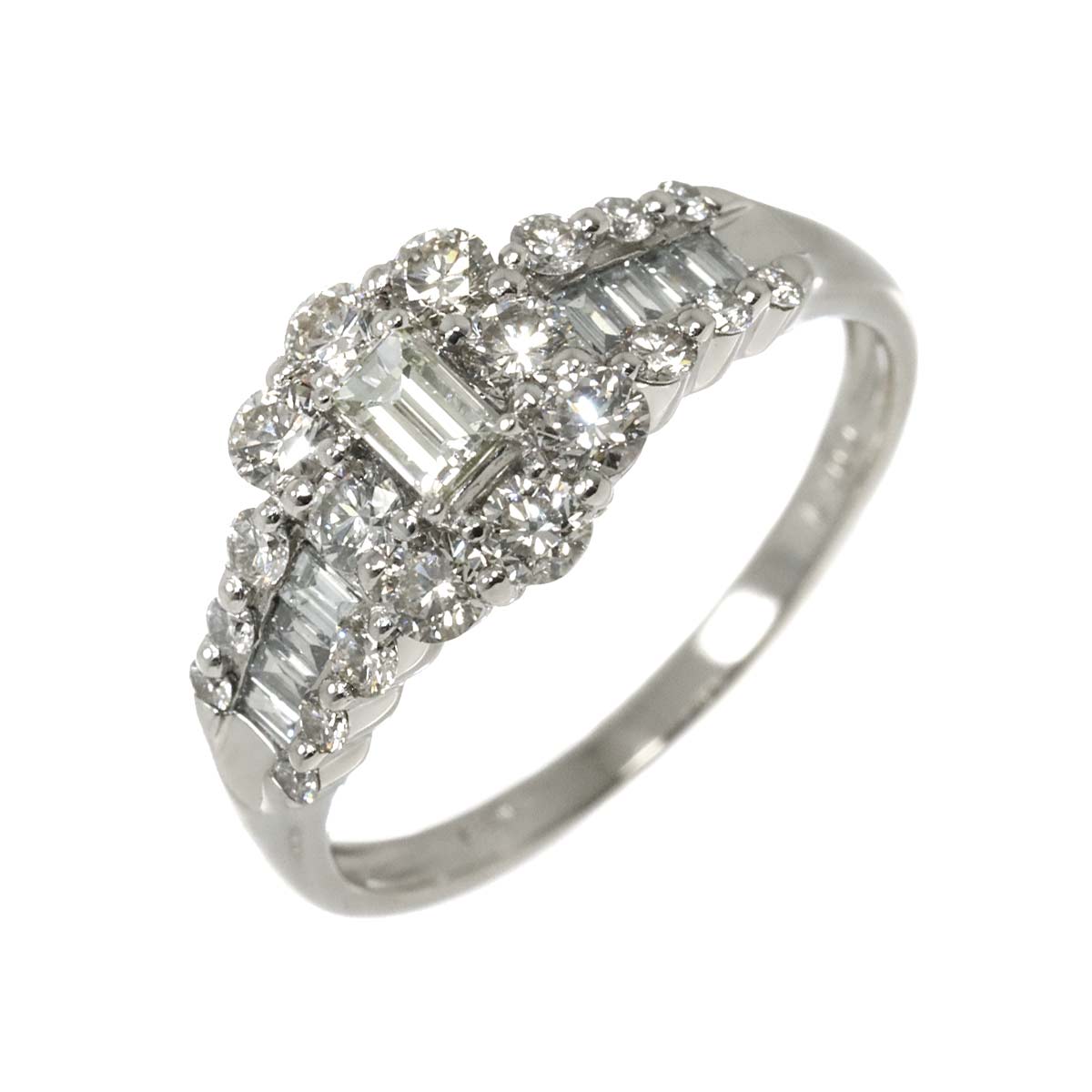 Diamond 1.00ct Ring Pt Platinum size6.75(US)