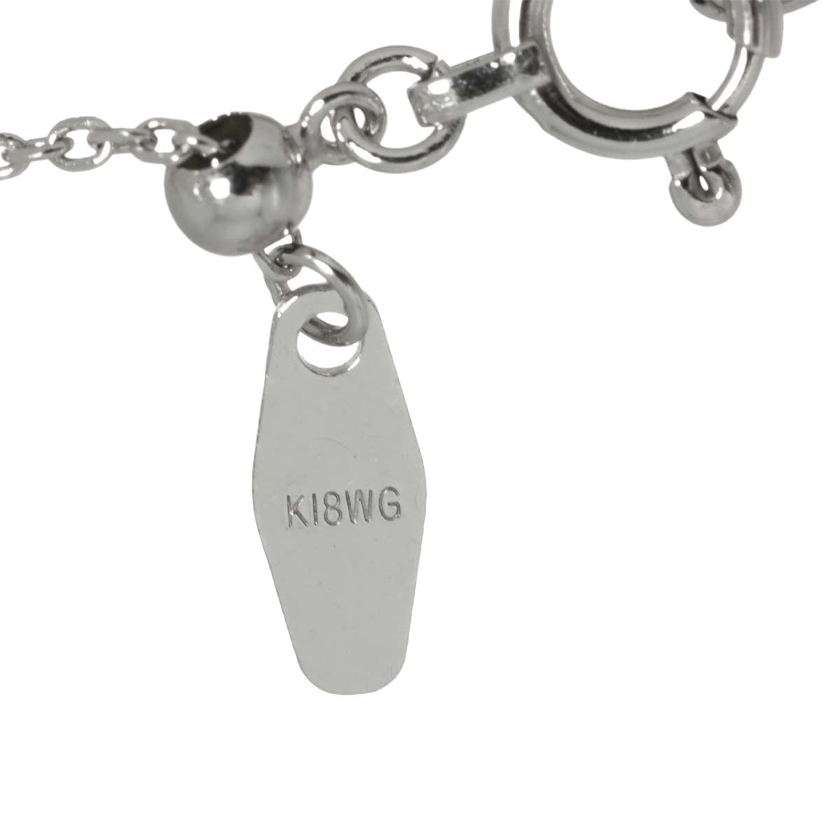 Diamond 1.00ct Necklace 18K WG White Gold 750