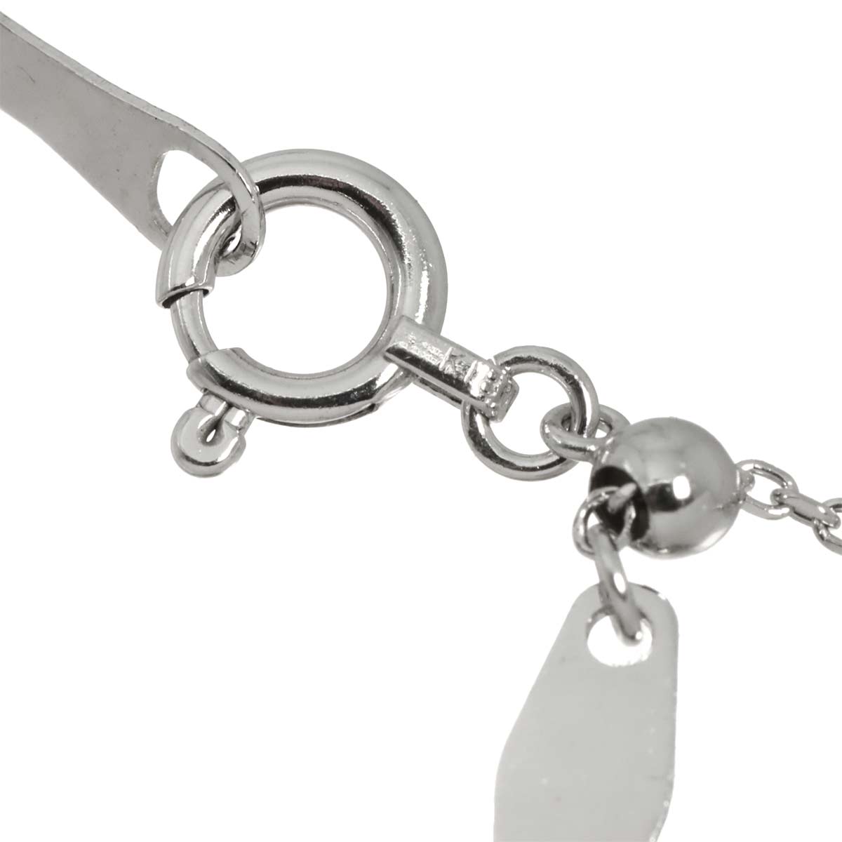 Diamond 1.00ct Necklace 18K WG White Gold 750