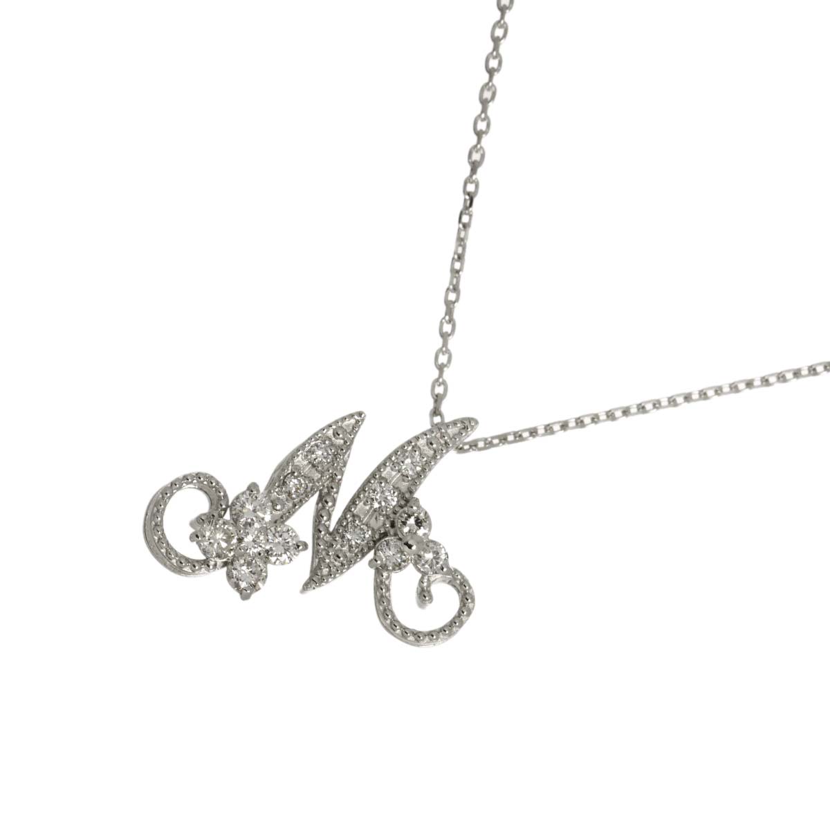 Diamond 0.18ct Necklace 18K WG White Gold 750
