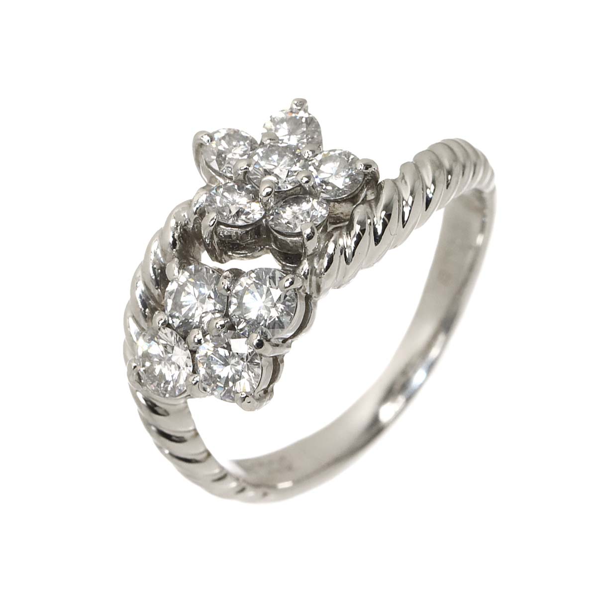 Diamond 1.004ct Ring Pt Platinum size6.25-6.5(US)
