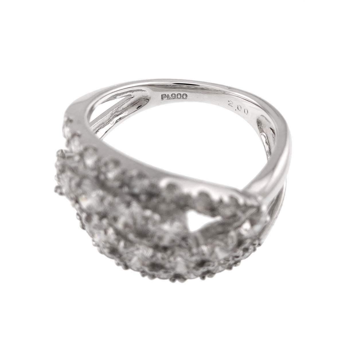 Diamond 2.00ct Ring Pt Platinum size6.25-6.5(US)