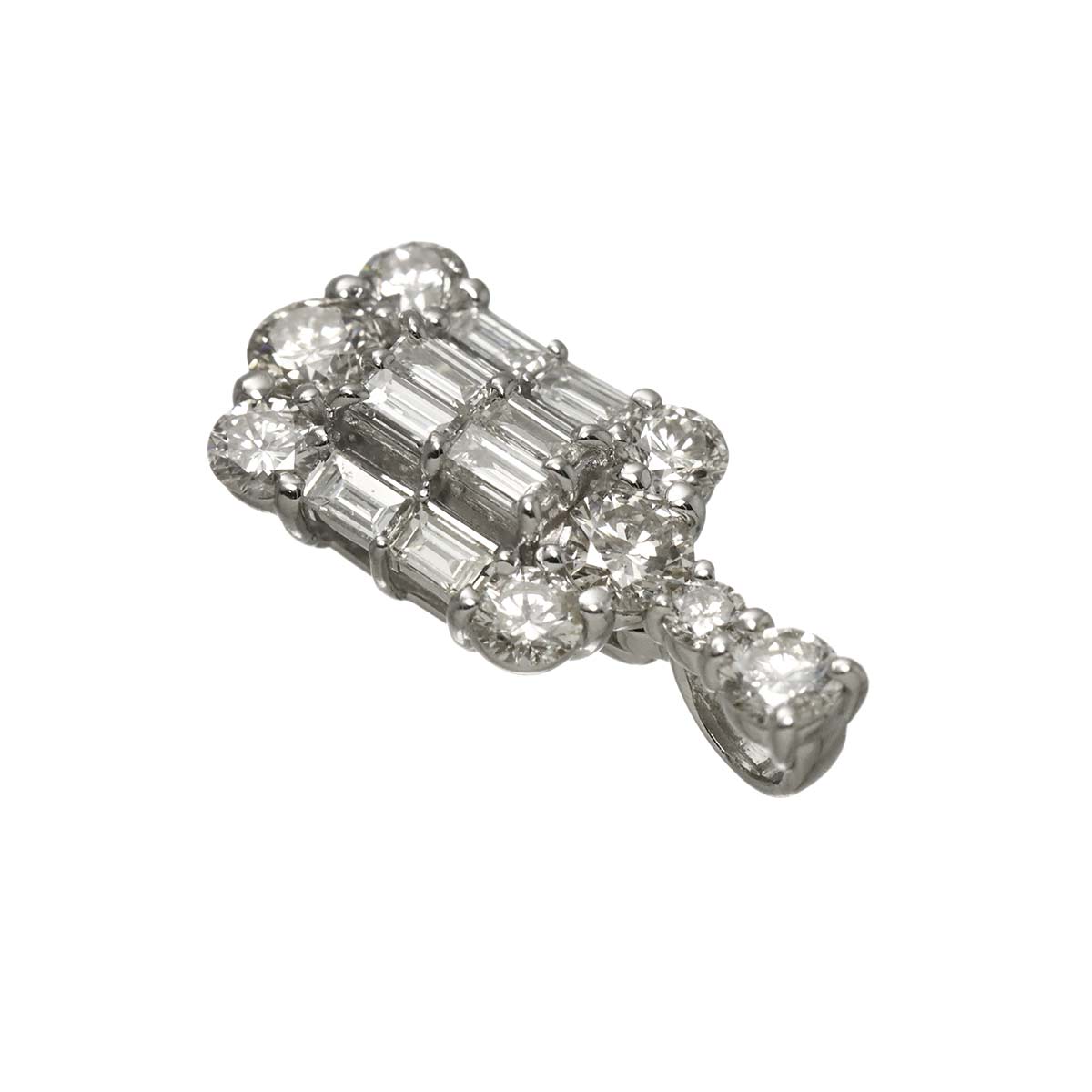 Diamond 1.00ct Pendant Top Pt Platinum