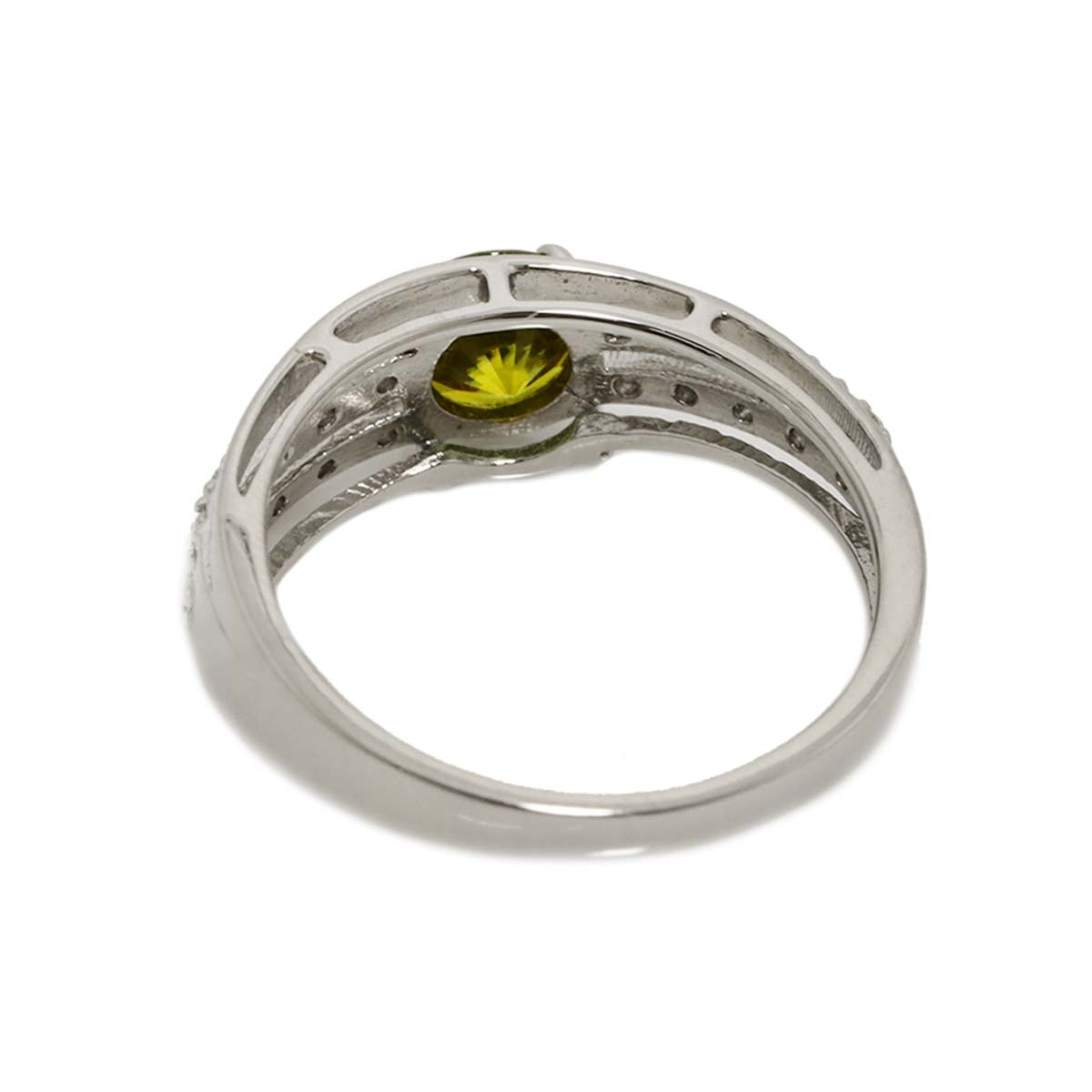 Sphene 0.77ct Diamond 0.15ct Ring Pt Platinum size6(US)