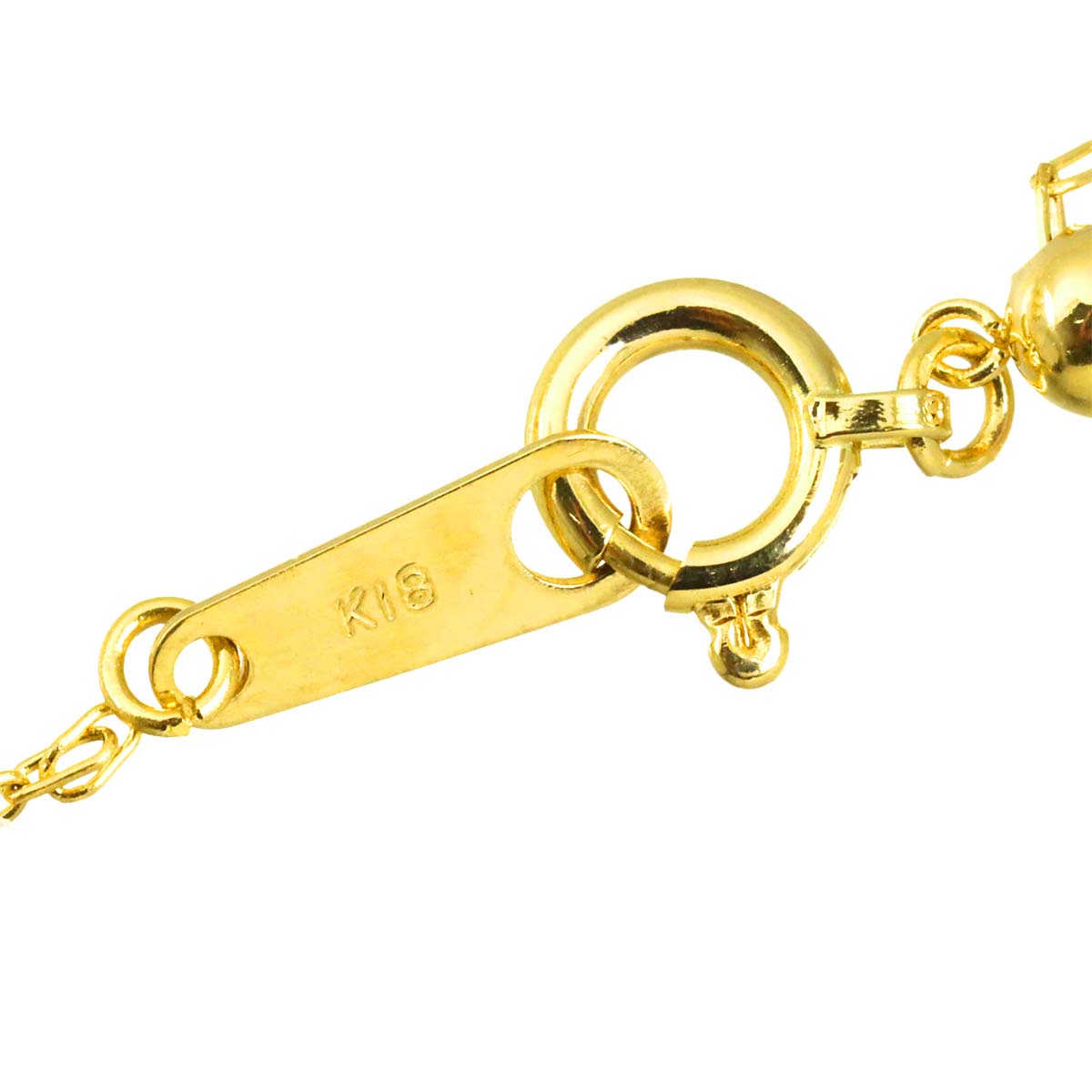 South Sea pearl 15.0-12.0mm Necklace 18K K18 YG Yellow Gold 750